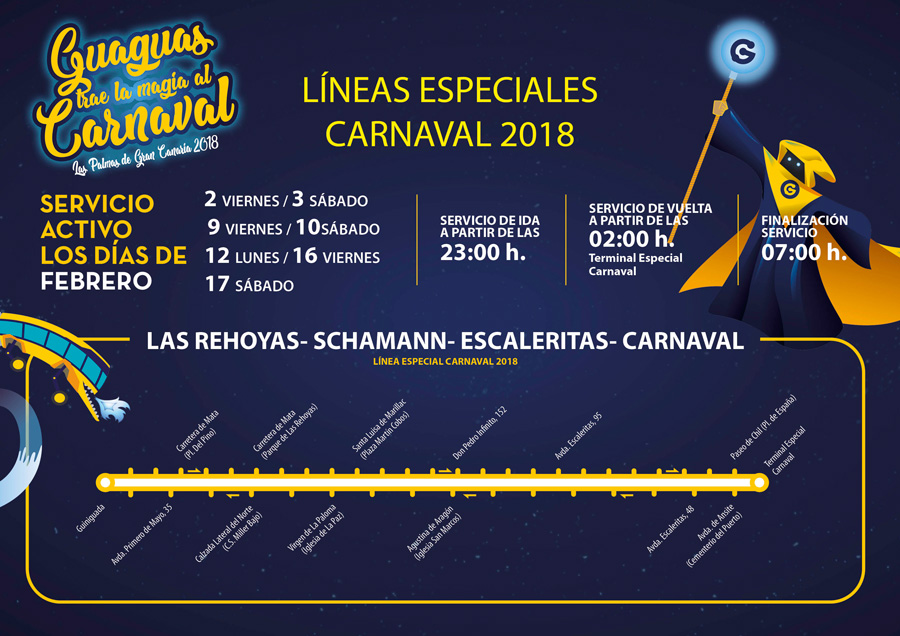 Horarios de Carnaval