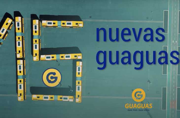 >Nuevas guaguas de 18 metros