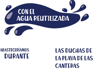 Con el agua reutilizada abasteceríamos durante 6 meses las duchas de la playa de Las Canteras