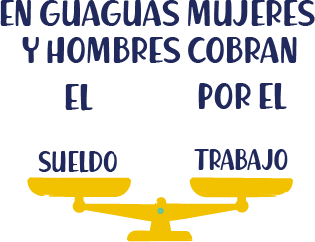 En Guaguas mujeres y hombres cobran el mismo sueldo por el mismo trabajo