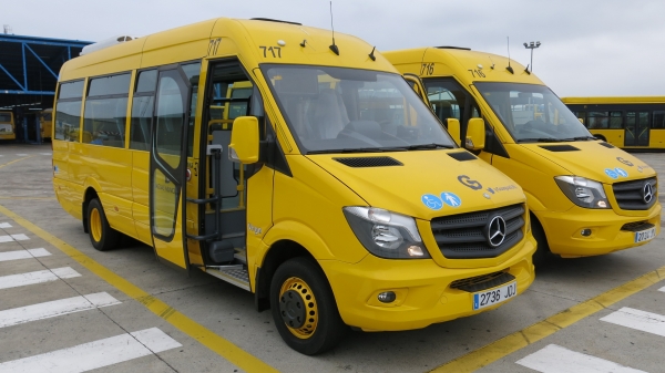 Guaguas Municipales reconvierte dos vehículos de 7,5 metros para utilizarlos en su servicio de transporte para viajeros con movilidad reducida