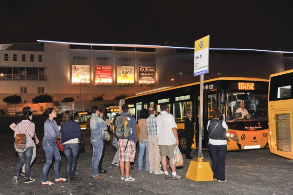 GM facilitará los desplazamientos desde Siete Palmas con una línea especial a la conclusión del partido de fútbol Las Palmas-Almería