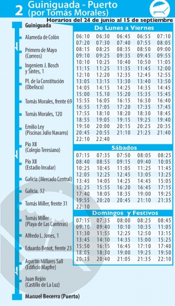 GM renueva la imagen de su sistema de información en las paradas con la puesta en marcha de los horarios de verano