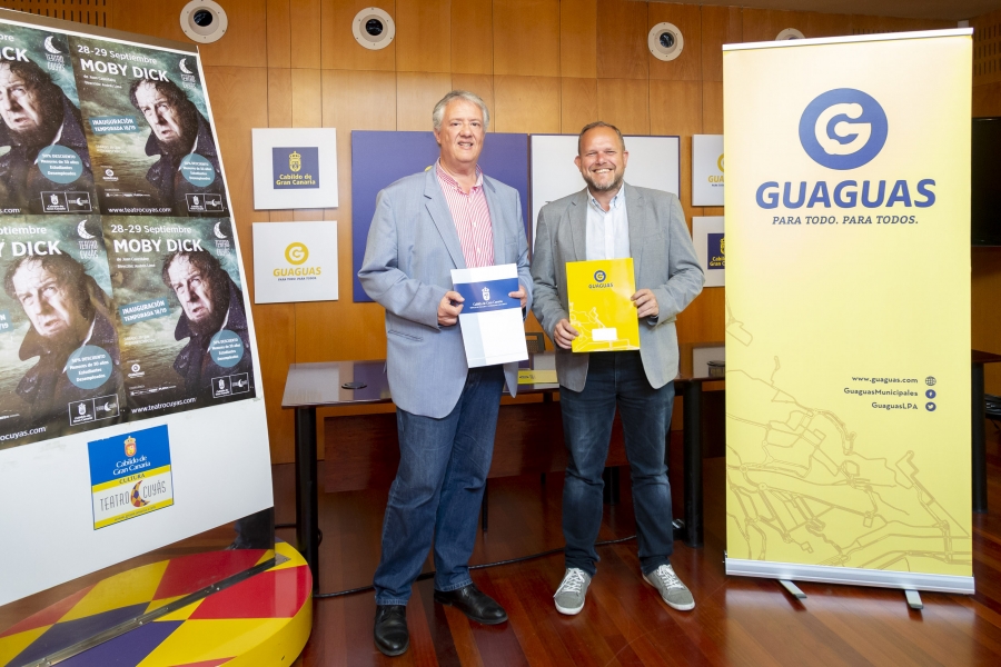 Guaguas Municipales patrocina ‘Moby Dick’, espectáculo con el que arranca la nueva temporada del Teatro Cuyás