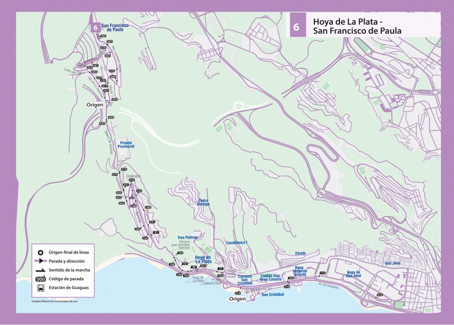 Guaguas Municipales amplía el recorrido de su Línea 6 para conectar a los vecinos del barrio de San Cristóbal con la zona de Hoya de la Plata