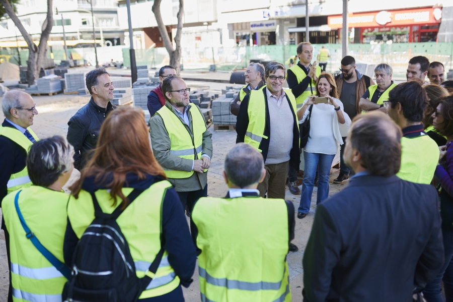 Las obras de la MetroGuagua en Mesa y López avanzan según los plazos previstos