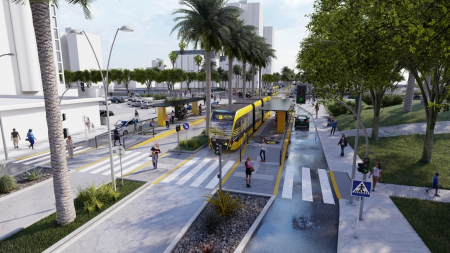 Comienzan las obras de la Metroguagua que circulará por la Vega de San José