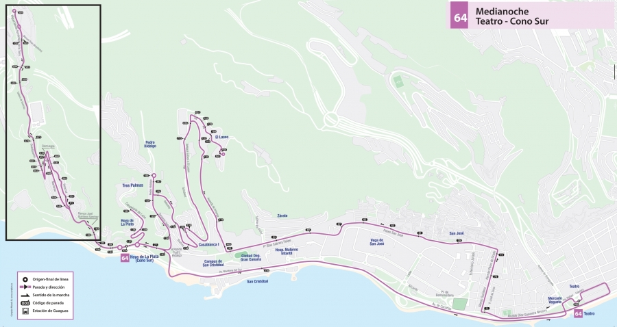 Guaguas Municipales amplía el recorrido de la Línea 64 para dar cobertura al barrio de San Francisco de Paula