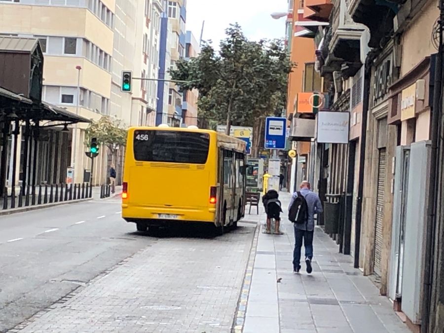 Guaguas Municipales reduce su oferta de servicios un 50% tras la aplicación de las medidas decretadas por la emergencia sanitaria