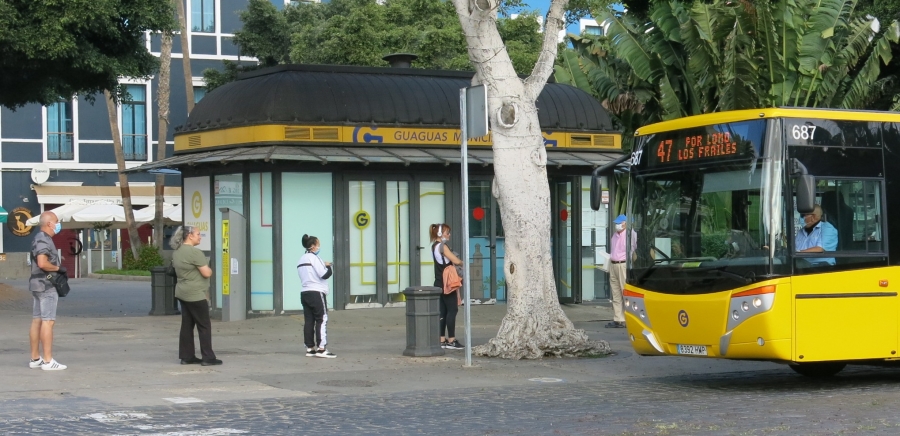 Guaguas Municipales intensifica los servicios de sus líneas más demandadas en previsión a la entrada en la fase 2 de la desescalada 