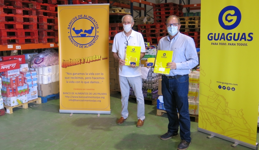 Guaguas Municipales coopera con el Banco de Alimentos para promover las campañas de recogidas y facilitar el transporte de voluntarios 
