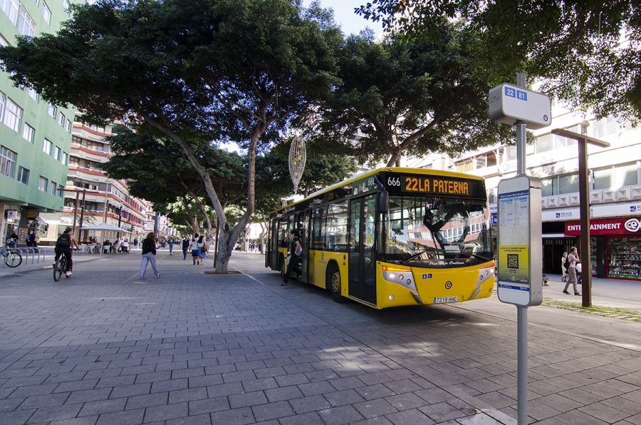 Las líneas 22 y 81 de Guaguas Municipales ya circulan por las ramblas de Mesa y López