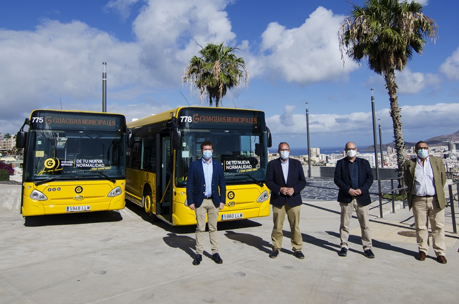 Guaguas Municipales incorpora 8 vehículos Iveco de 10 metros para renovar las líneas que conectan con los barrios de la ciudad 