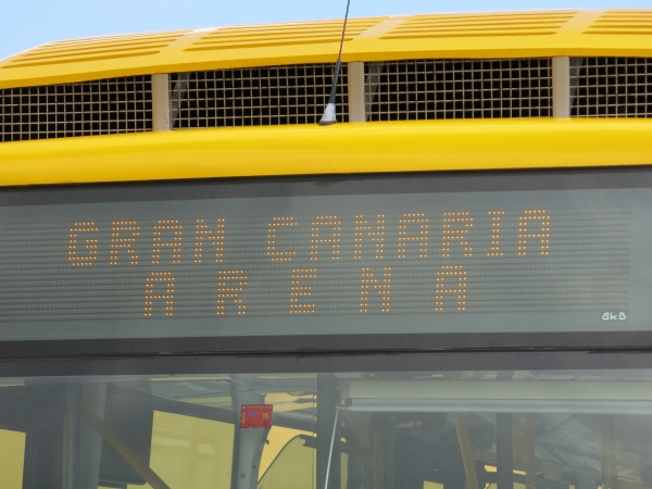 Guaguas Municipales conecta el Gran Canaria Arena en su estreno deportivo con servicios exprés desde el Parque de Santa Catalina y el Centro Insular de Deportes