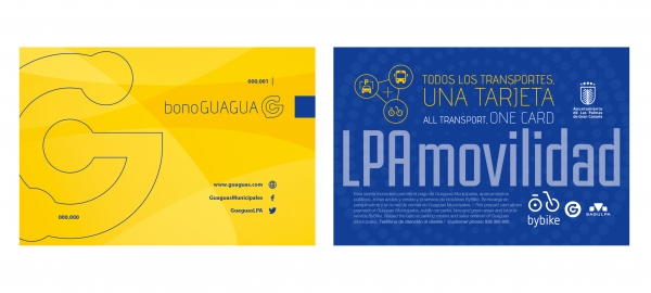 Guaguas Municipales distribuye la nueva tarjeta 'LPA Movilidad' que reúne en un mismo formato el abono del transporte público, estacionamiento regulado y servicio público de bicicletas