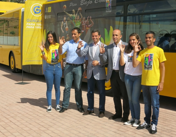 Guaguas Municipales despliega dispositivos especiales para los partidos amistosos de España y Estados Unidos en el Gran Canaria Arena, previos a la Copa del Mundo de baloncesto  