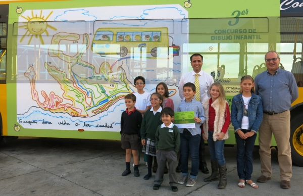 Guaguas Municipales entrega los premios a los ganadores del Concurso de Dibujo Infantil 2014 en el marco de las actividades de fomento del transporte público entre los escolares