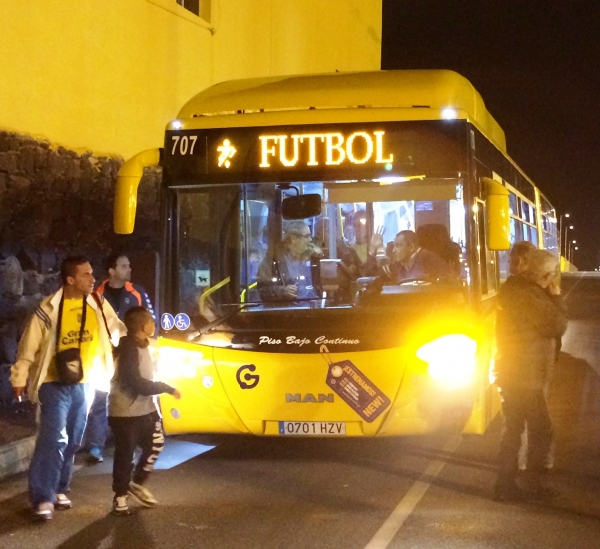 Guaguas Municipales habilita líneas especiales desde Manuel Becerra y el Teatro con el Estadio de Gran Canaria para el partido del próximo domingo entre la UD Las Palmas y el Zaragoza 