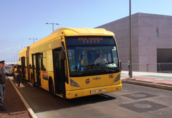 Guaguas Municipales activará un dispositivo especial con el Gran Canaria Arena para facilitar la asistencia de los aficionados locales y visitantes a los partidos de la Copa del Rey 2015