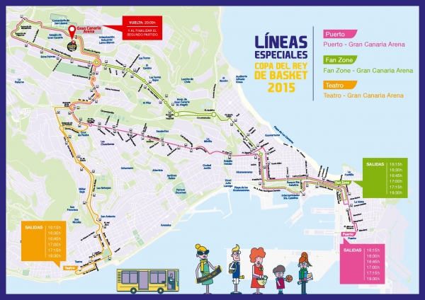Guaguas Municipales será el transporte preferente de la Copa del Rey de baloncesto en Las Palmas de Gran Canaria