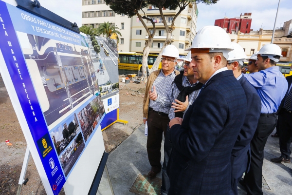 El Ayuntamiento consolida la Plaza de Manuel Becerra como una de las principales Terminales de Guaguas Municipales del Corredor  Isleta- Puerto