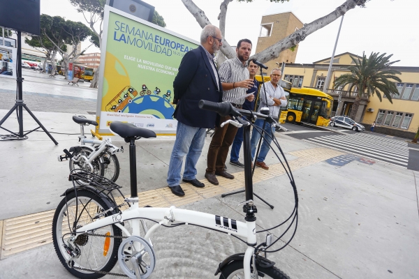 Guaguas Municipales  promociona la intermodalidad y obsequia con recargas gratuitas a los clientes del Bono Estudiante o Bono Fácil que adquieran una bicicleta plegable